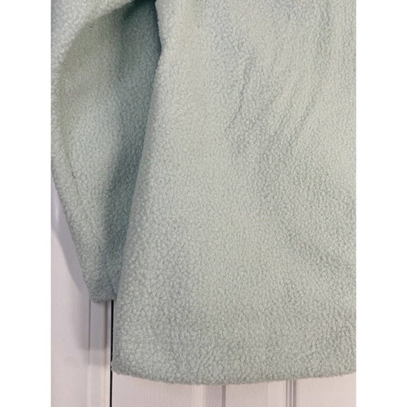 Lands End‎ Women’s Sherpa Jacket Size Large 14-16 Light Blue Large Neck - Picture 10 of 12